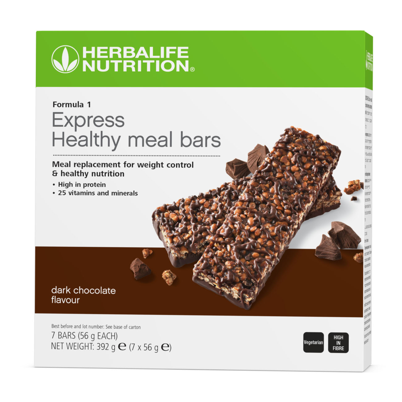 Herbalife Formula 1 Express Healthy Meal Bars - Dark Chocolate