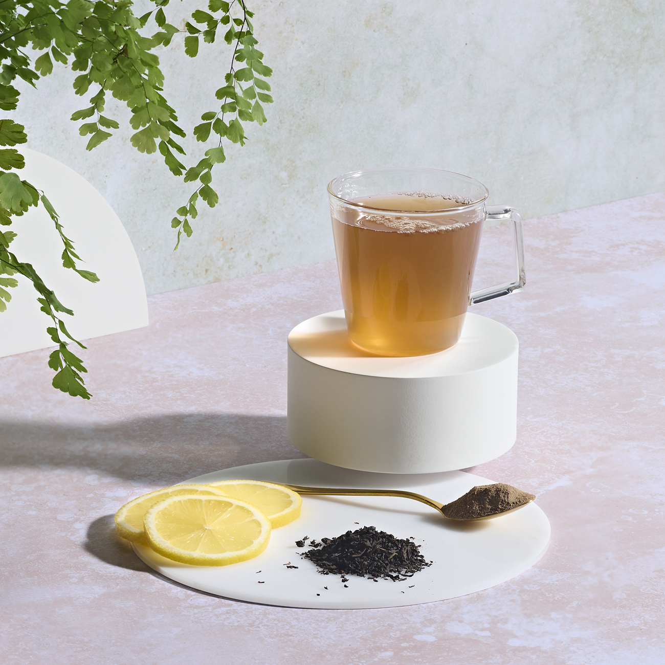 prepared product Instant Herbal Beverage with Tea Extracts Lemon